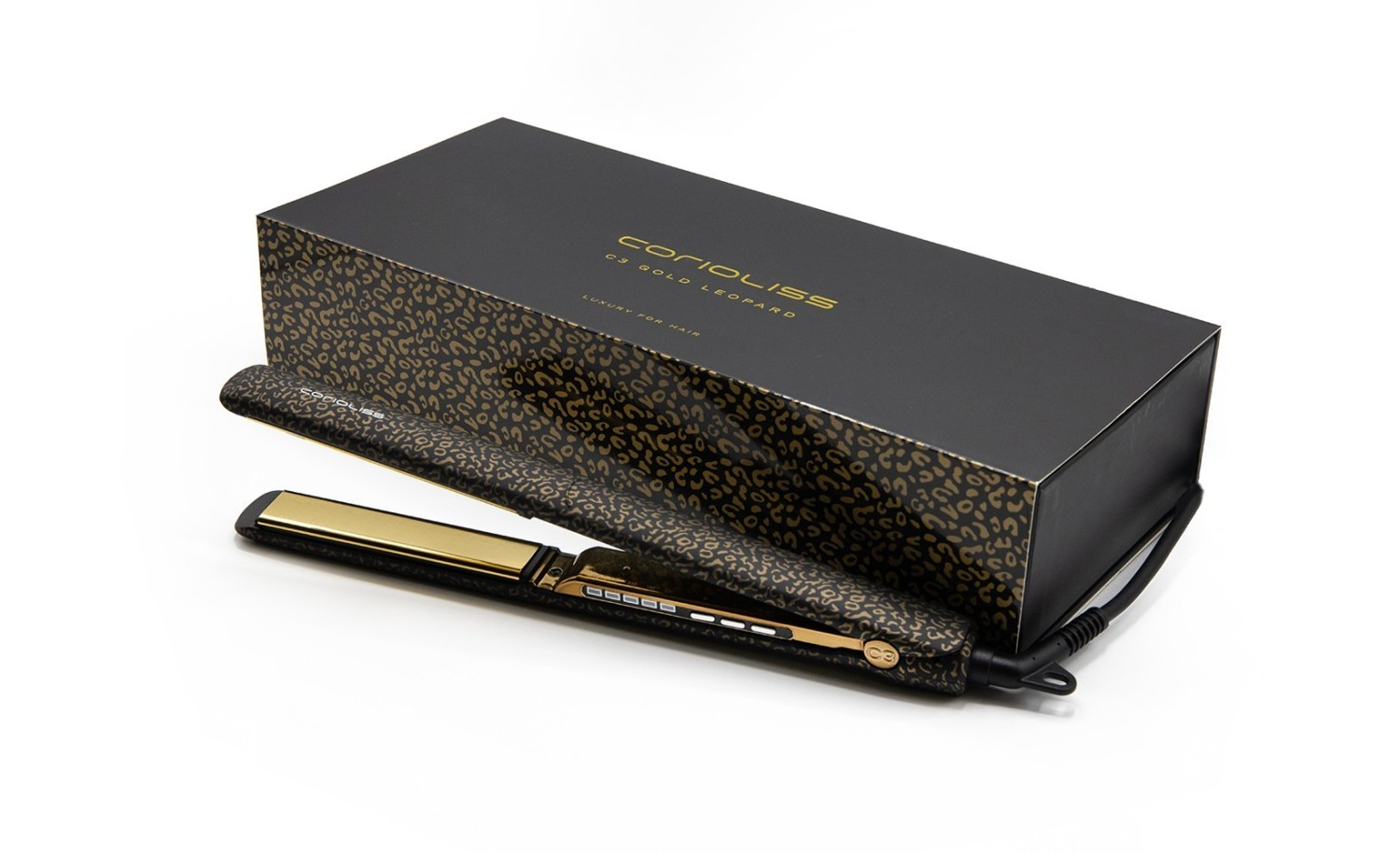Corioliss C3 Soft Touch Straightener: Gold Leopard Finish - Image 4